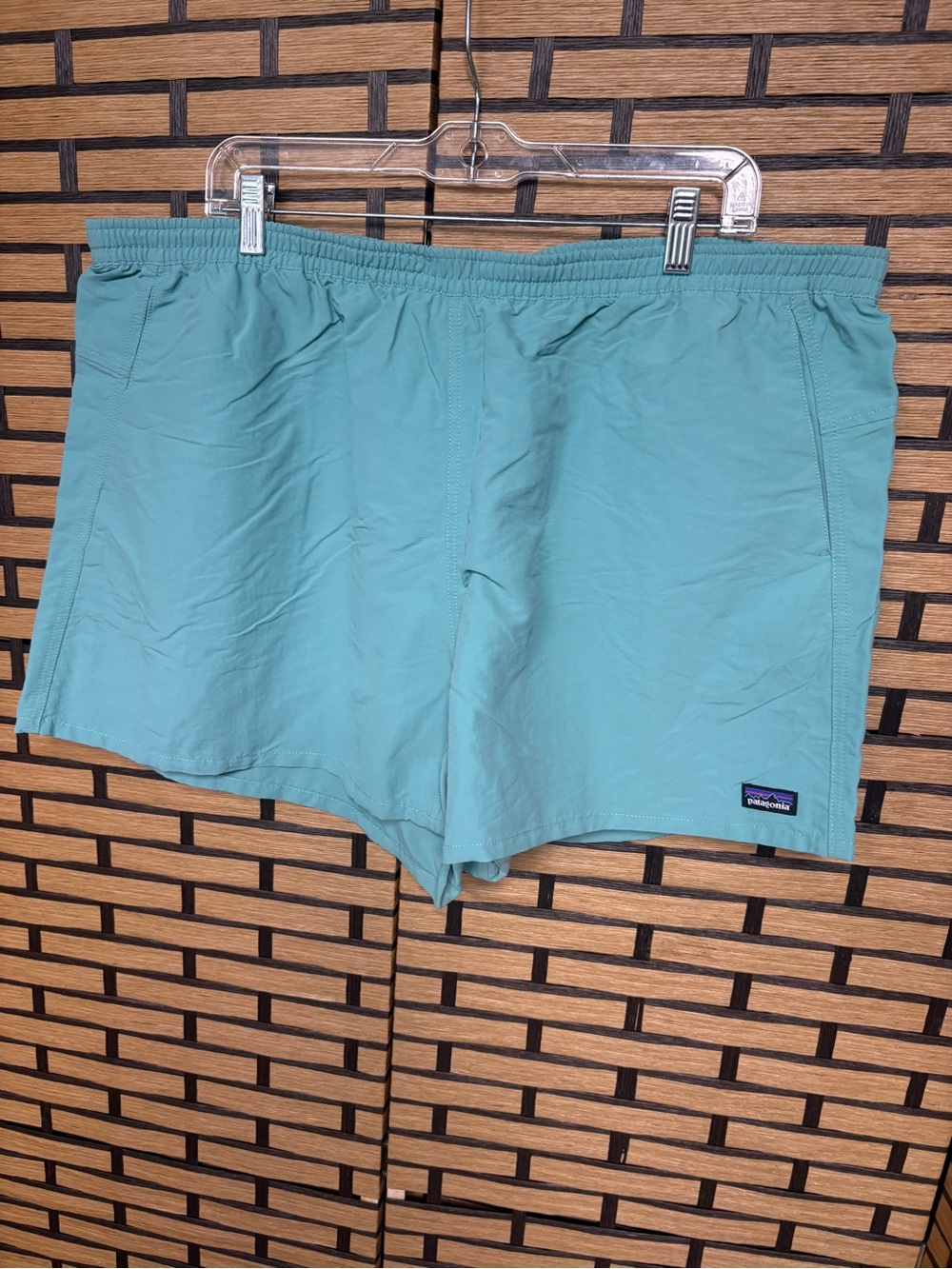 Patagonia Teal Baggies Shorts Men Size XXL